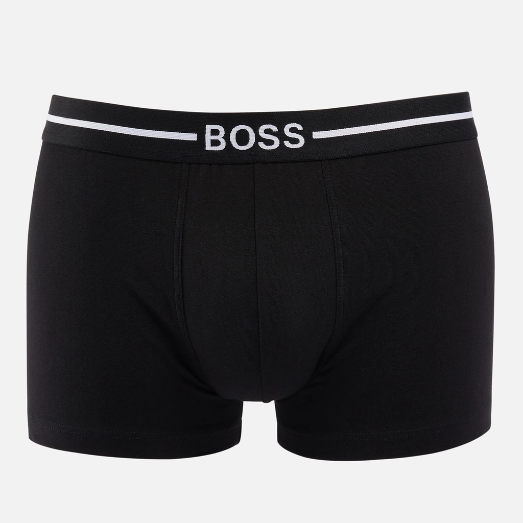 Boss Bodywear Men's Organic Cotton 3-Pack Trunks - Black - S